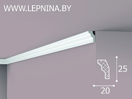 nmc decoplintus профиль me экструд. 25х20мм белый 150шт/кор